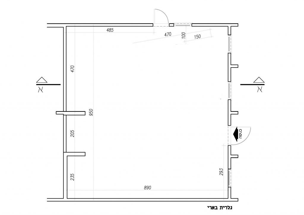 Floor plan of the gallery